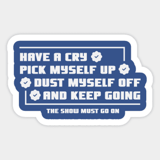 Mental Health puns Cartoon Funny Sticker